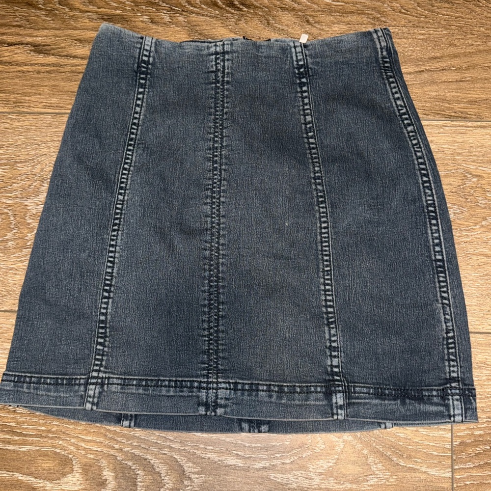 Free people denim skirt